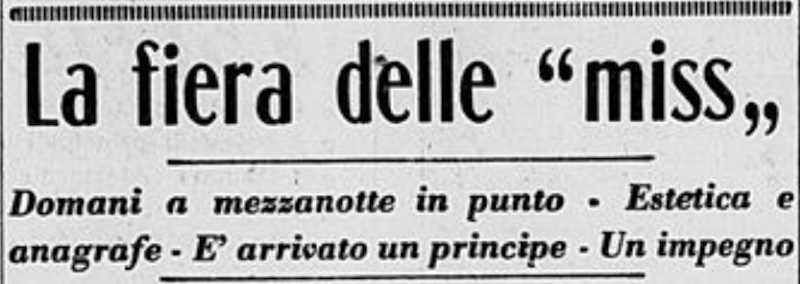 1948 09 25 La Stampa Miss Italia