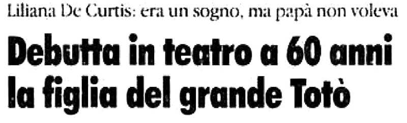 1996 03 05 La Stampa Liliana Teatro intro