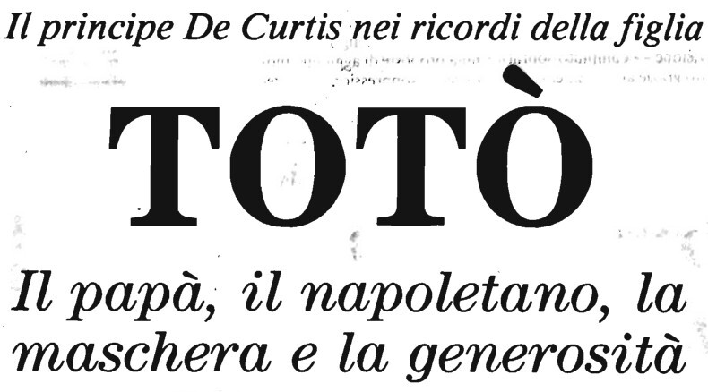 1990 11 04 Il Nostro Tempo Liliana Libro Toto intro