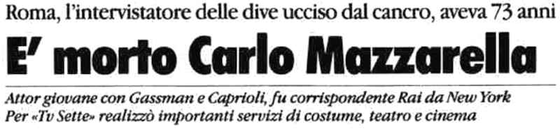1993 03 08 La Stampa Carlo Mazzarella morte intro