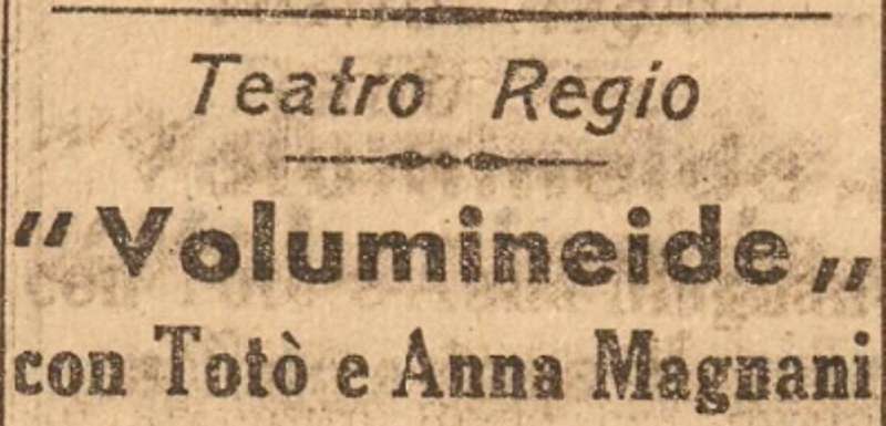 1942 04 15 Gazzetta di Parma Volumineide intro