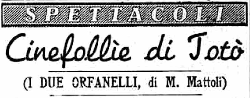 1948 02 04 La Stampa I due orfanelli intro