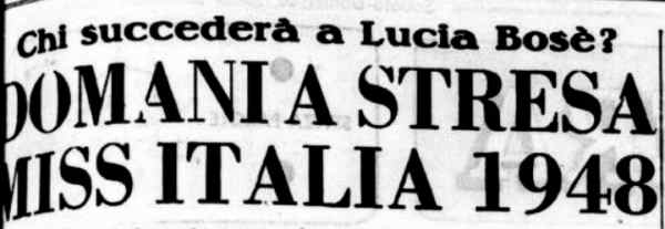 1948 09 26 Gazzettino Sera Miss Italia 1948 intro
