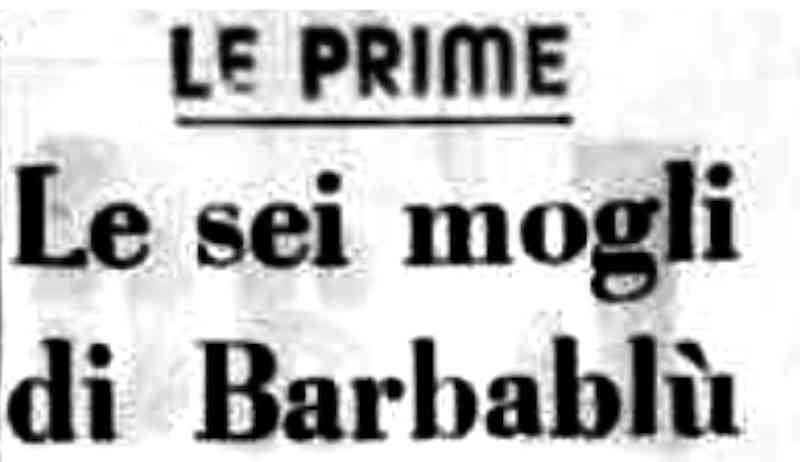 1950 11 12 La Voce Repubblicana Le sei mogli di Barbablu intro