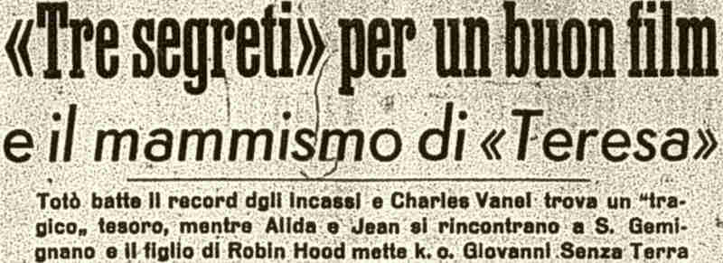 1951 10 24 Cinesport Toto terzo uomo intro