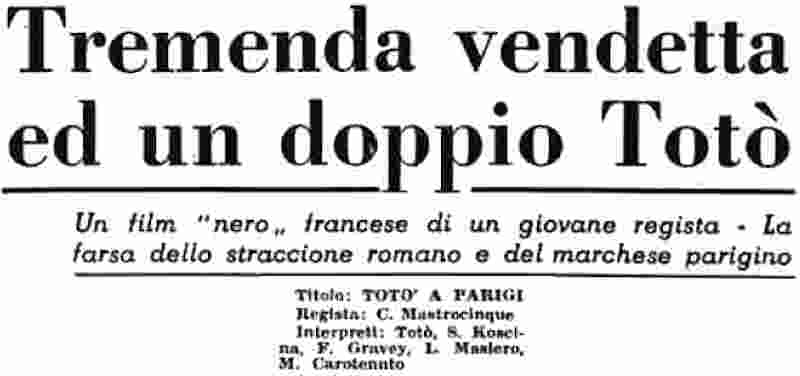 1958 11 13 La Stampa Toto a parigi intro