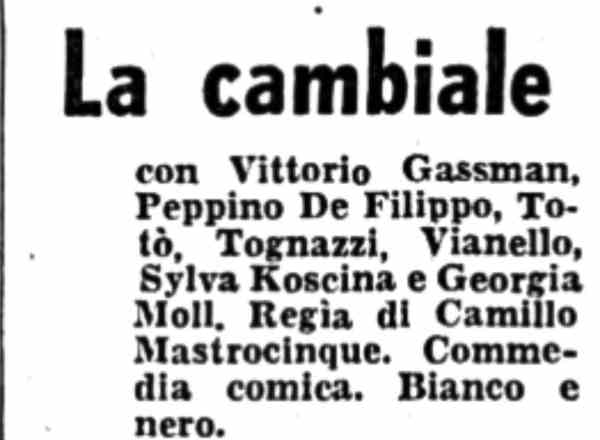1959 11 20 Corriere Informazione La cambiale intro