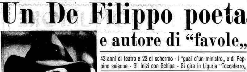 1953 05 14 Stampa Sera Peppino De Filippo intro