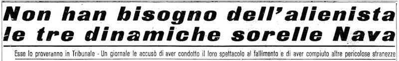 1954 12 18 Stampa Sera Sorelle Nava intro