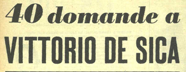 1956 Tempo Vittorio De Sica intro