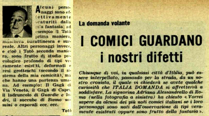1959 Epoca Comici Toto intro