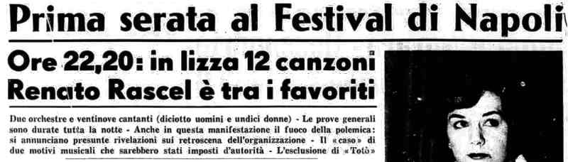 1961 09 16 Festival di Napoli Esclusione Toto intro