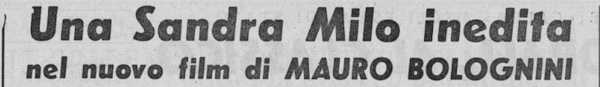 1964 07 09 La Gazzetta di Mantova Sandra Milo intro