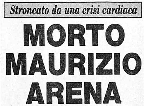 1979 11 22 Corriere della Sera Maurizio Arena morte intro