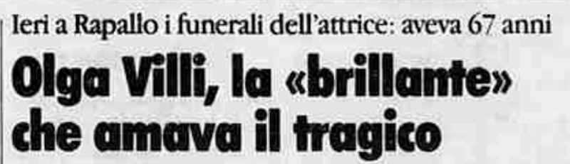 1989 08 15 La Stampa Olga Villi morte intro 1