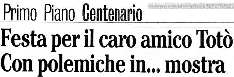 1998 02 14 Il Mattino Centenario intro1