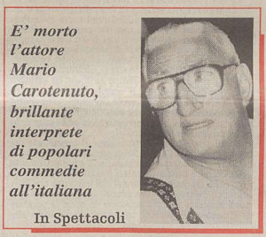 1995 04 15 Il Piccolo Mario Carotenuto morte intro0