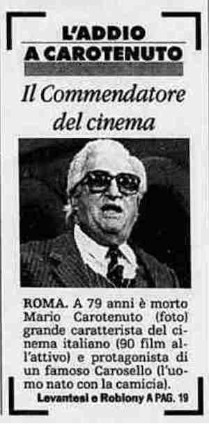 1995 04 15 La Stampa Mario Carotenuto morte intro0