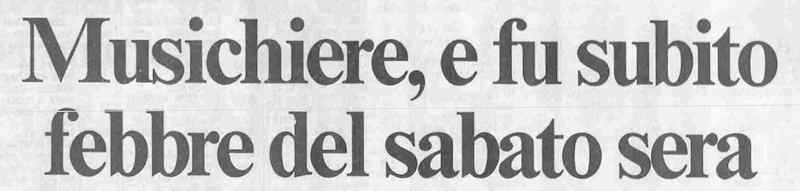 1997 12 04 Il Messaggero Il musichiere intro