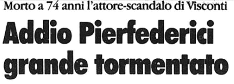 1999 01 08 La Stampa Antonio Pierfederici morte intro