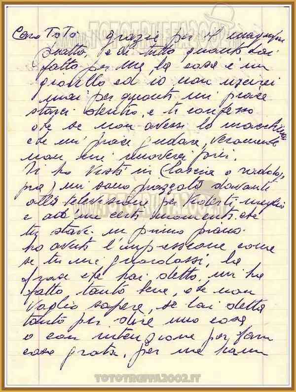 Lettera Diana 1956 1