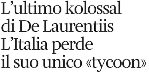 2010 11 12 L Unita Dino De Laurentiis morte intro
