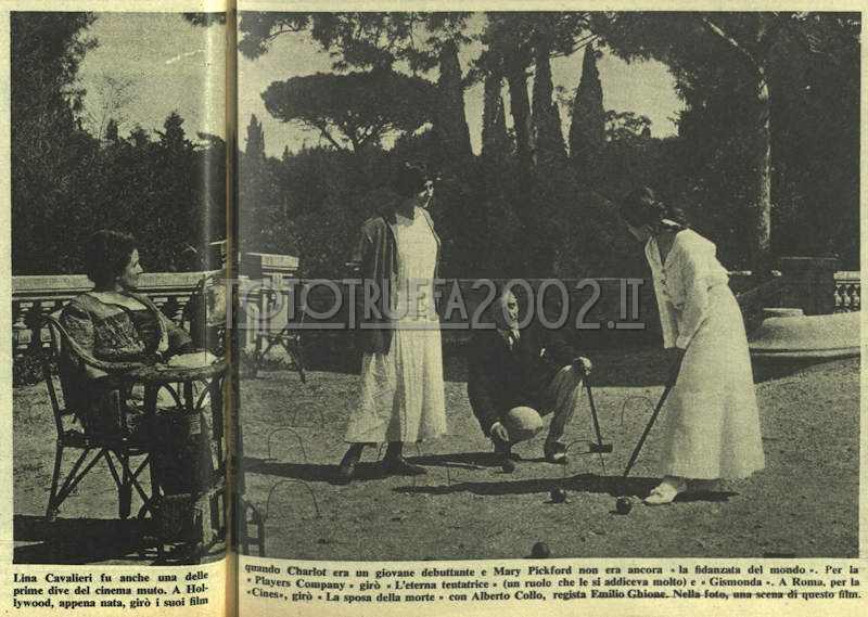 1950 05 13 La Settimana Incom Illustrata Lina Cavalieri f101